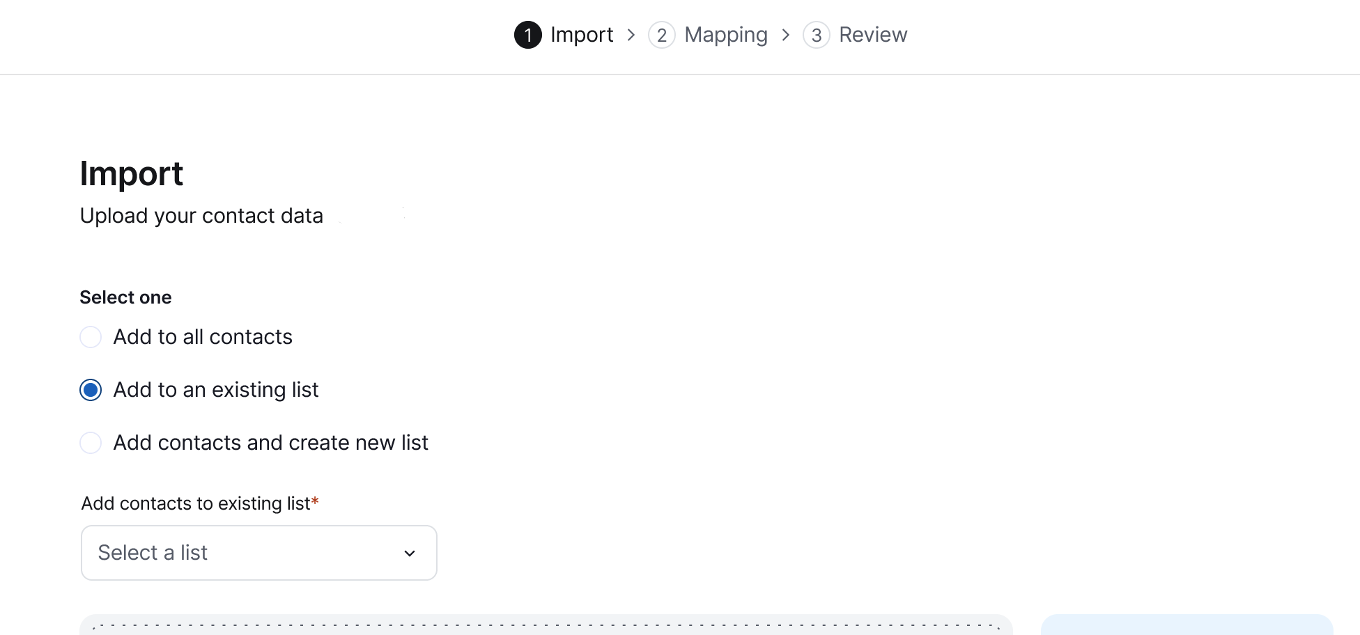 Contact Lists - Upload CSV - Import UI.png